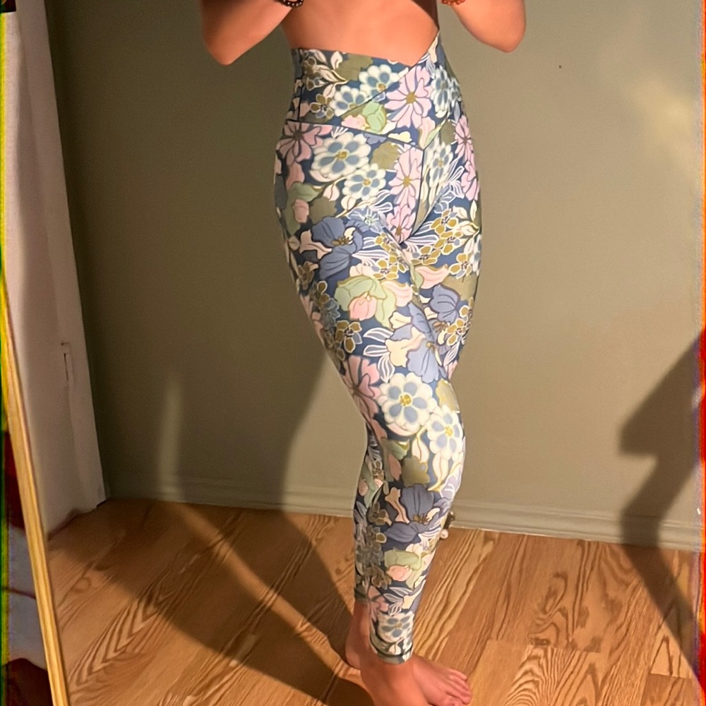 aerie floral leggings💙